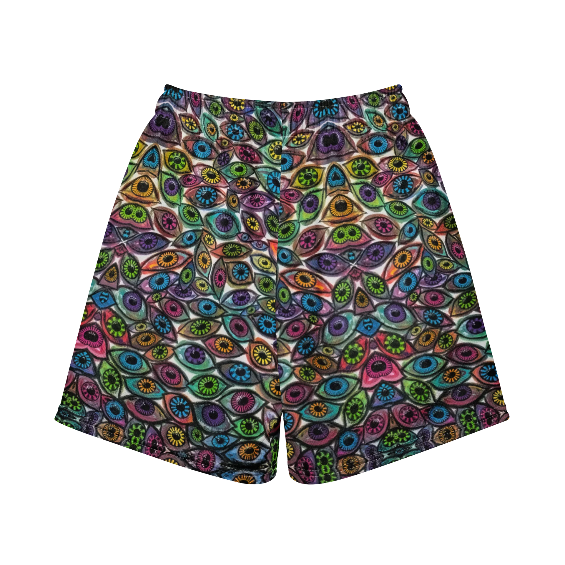 Youth Colorful Eyes Recycled Mesh Shorts | Eye See You Too product image (2)