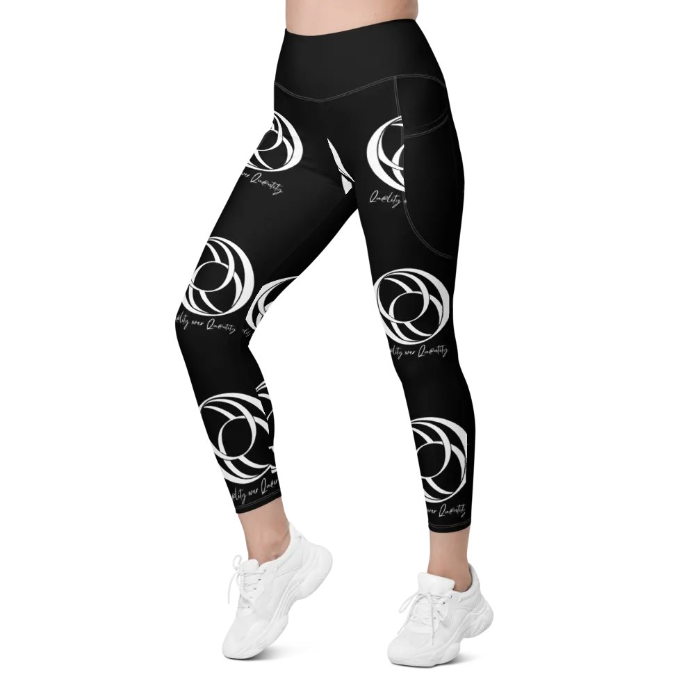 All Over Women's Leggings (Black) product image (2)