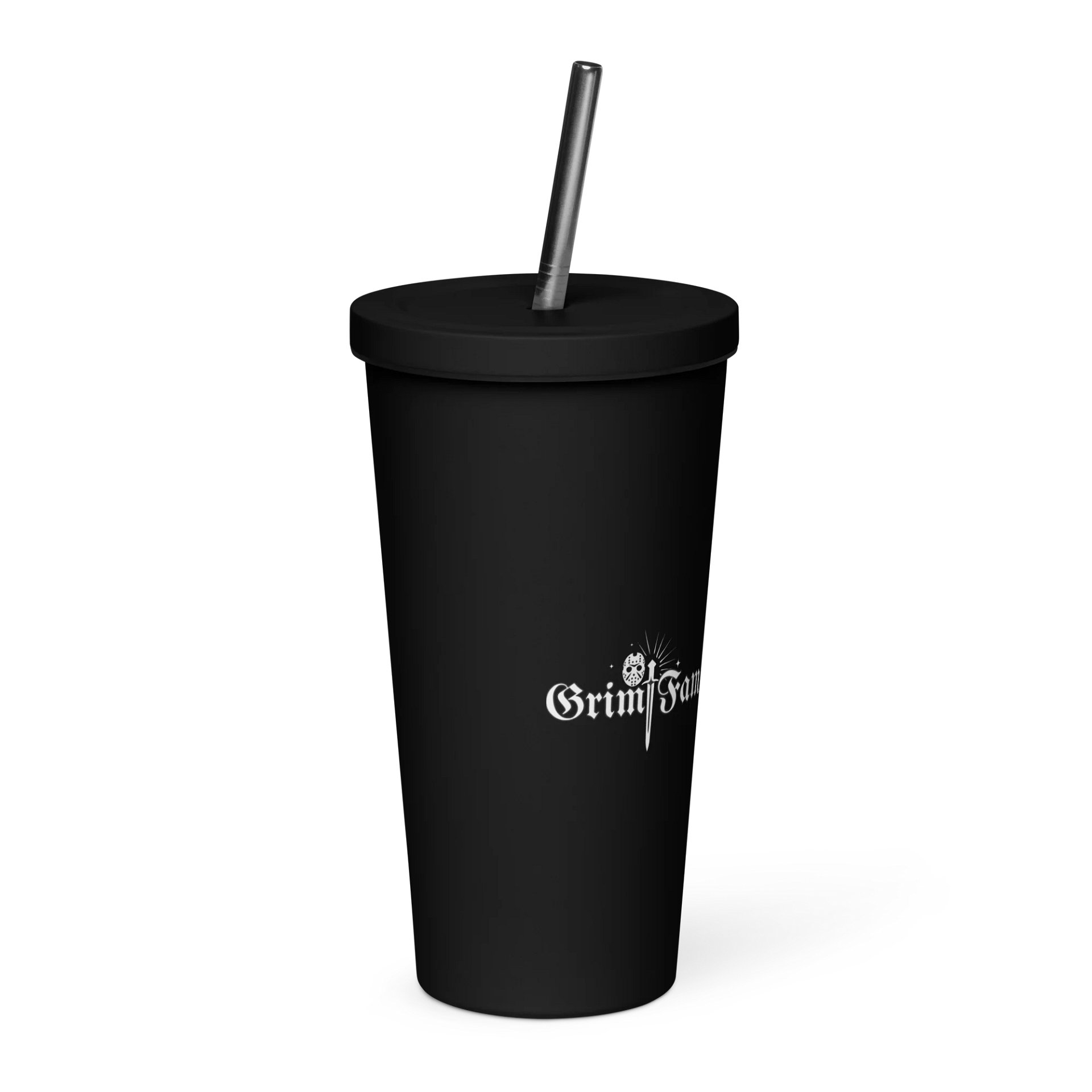 GRIM FAM - “CUP OF CHAOS” High-grade stainless steel Insulated Tumbler #1 - 20 oz (600 ml) product image (3)