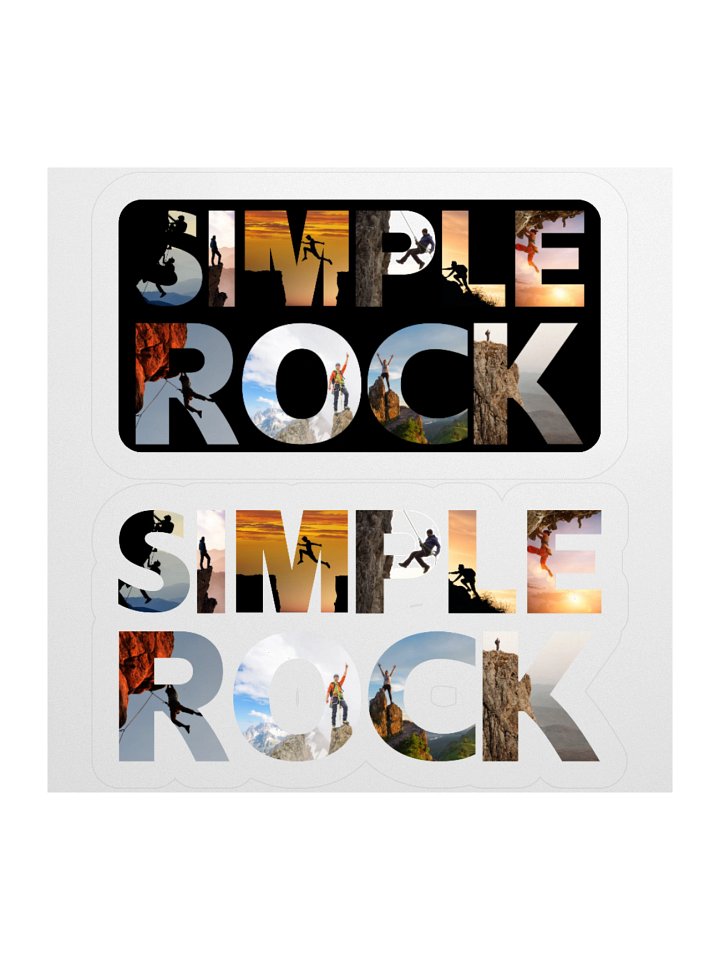Simple Rock Collage Stickers product image (1)