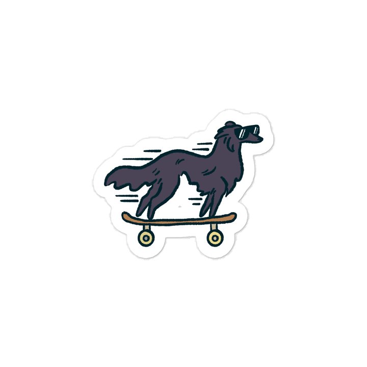 Fast Dog Sticker - Black product image (1)