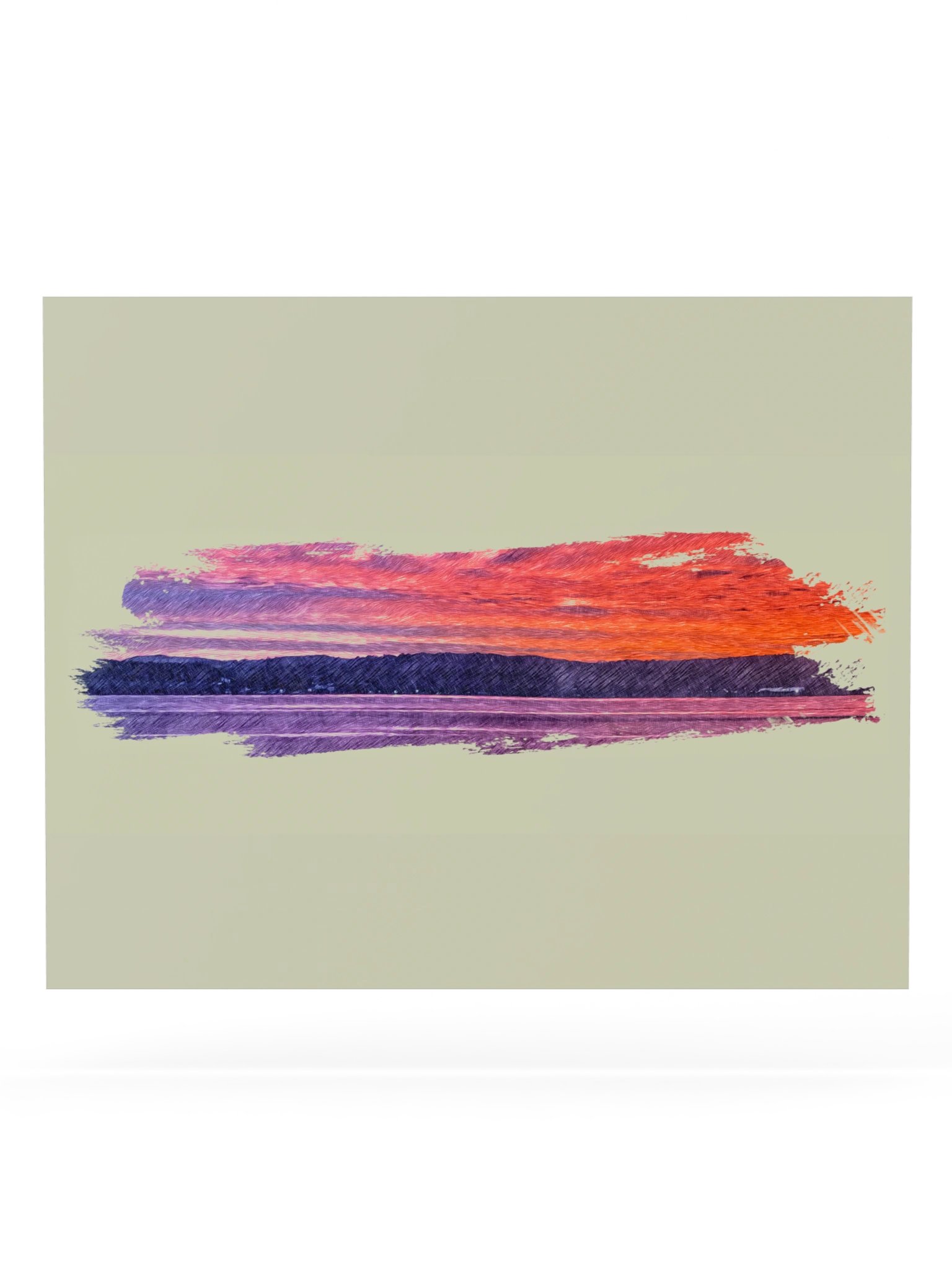 Sunset Pink Paper Poster product image (1)