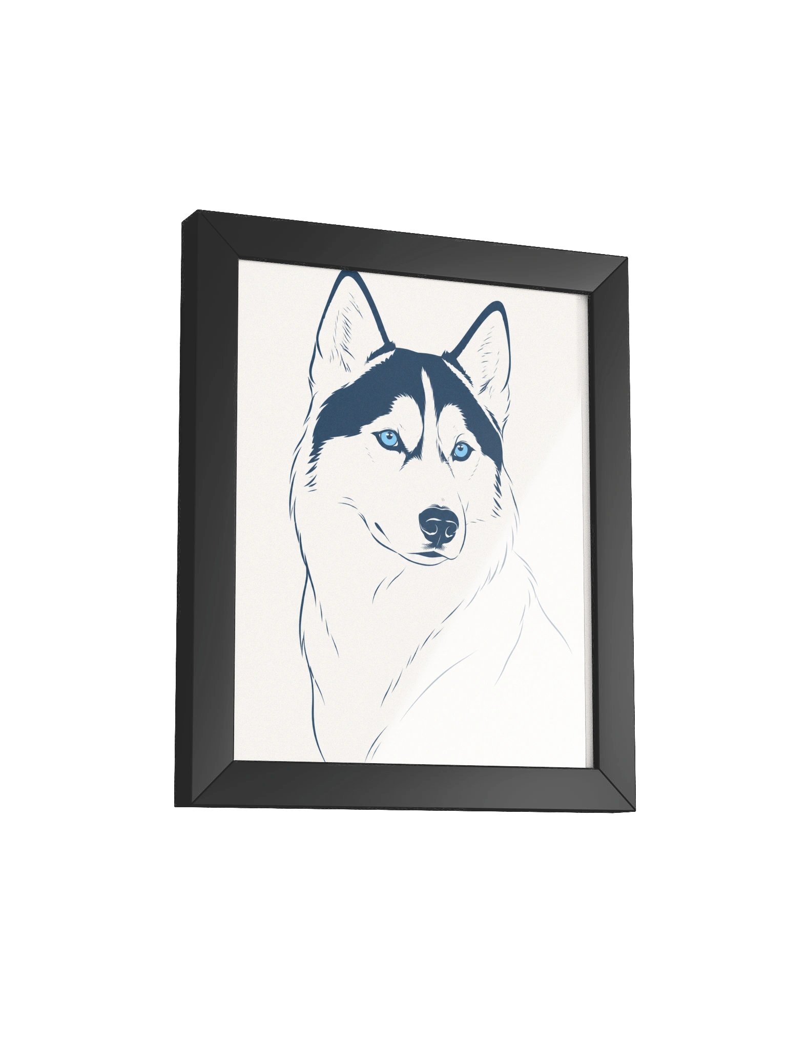 Blue-Eyed Husky Framed Matte Poster product image (2)