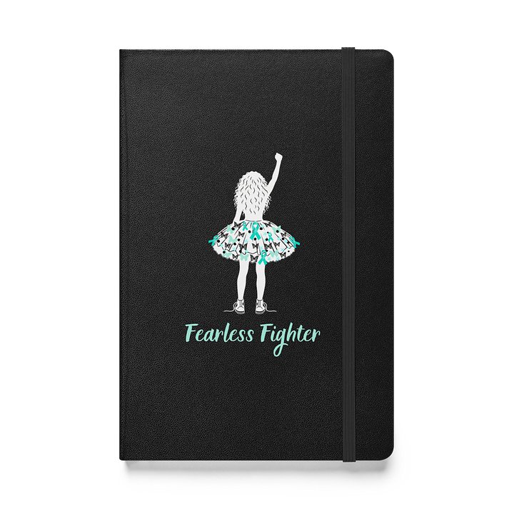 Ovarian Cancer - Fearless Fighter Bound Notebook [black] product image (1)