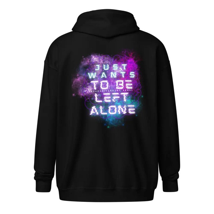 Just Wants to be Left Alone Zip Hoodie product image (1)