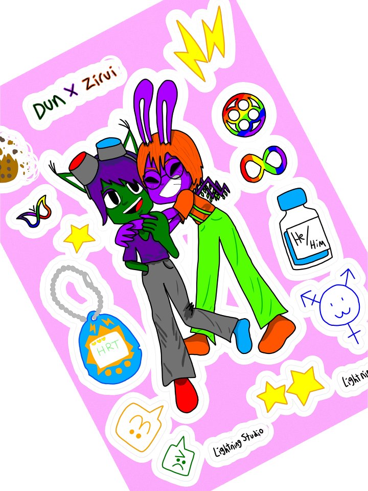 Dun X Zirui sticker sheet product image (2)