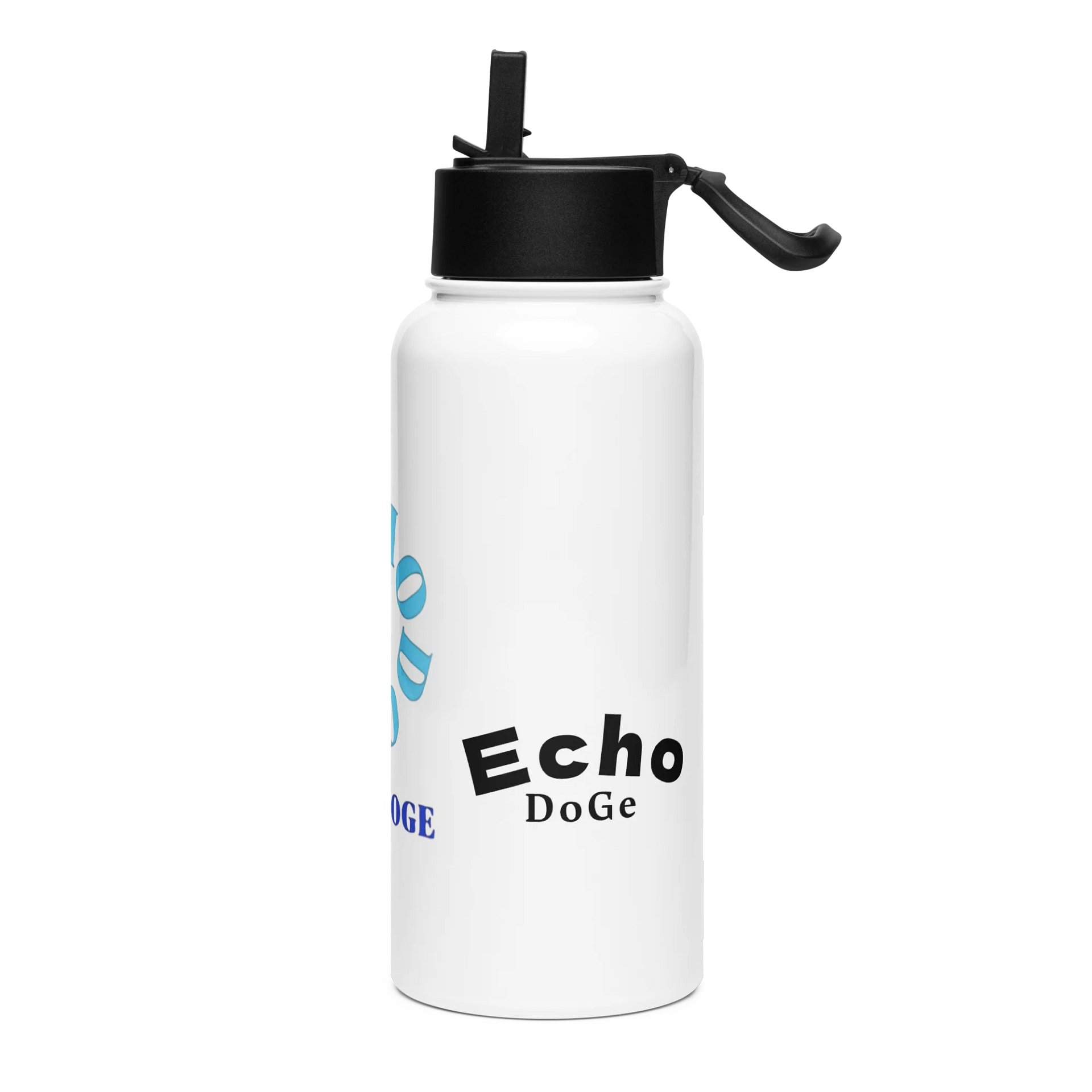 EchoDoGe Steel & White Waterbottle product image (3)