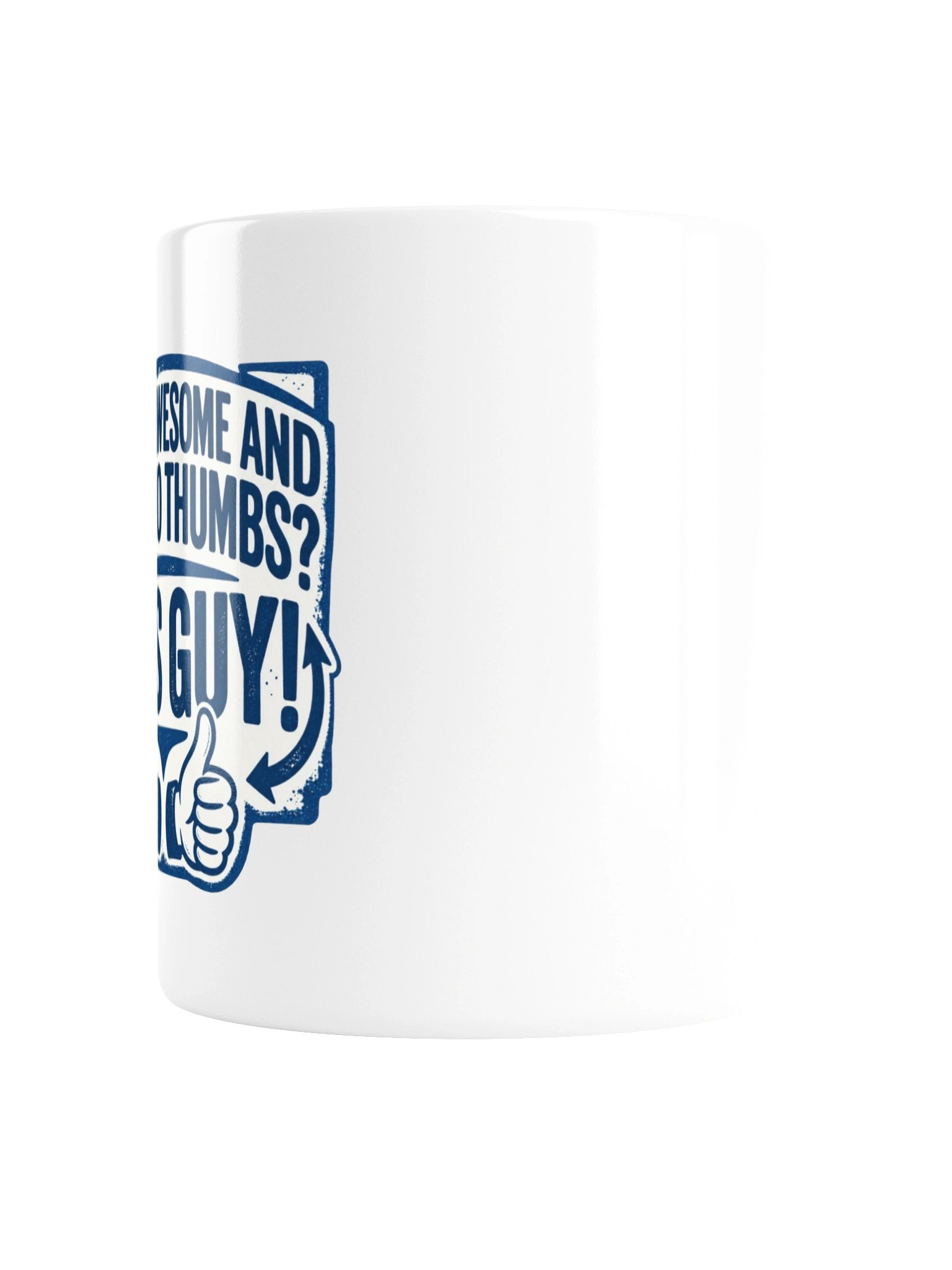 Two Thumbs This Guy - Blue Print Mug product image (5)