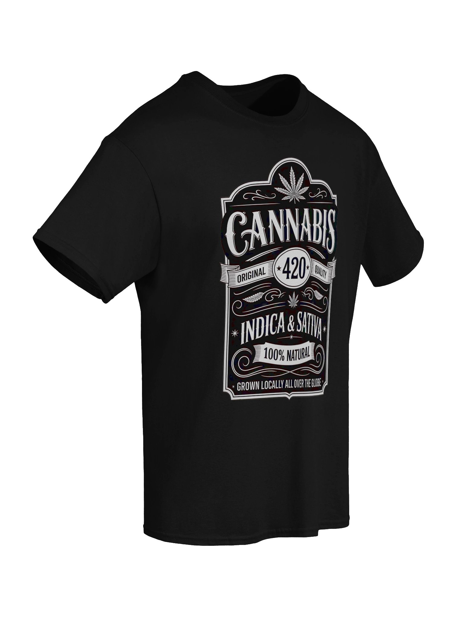 CANNABIS 420 - Vintage Label Design - Stoner T-Shirt product image (4)