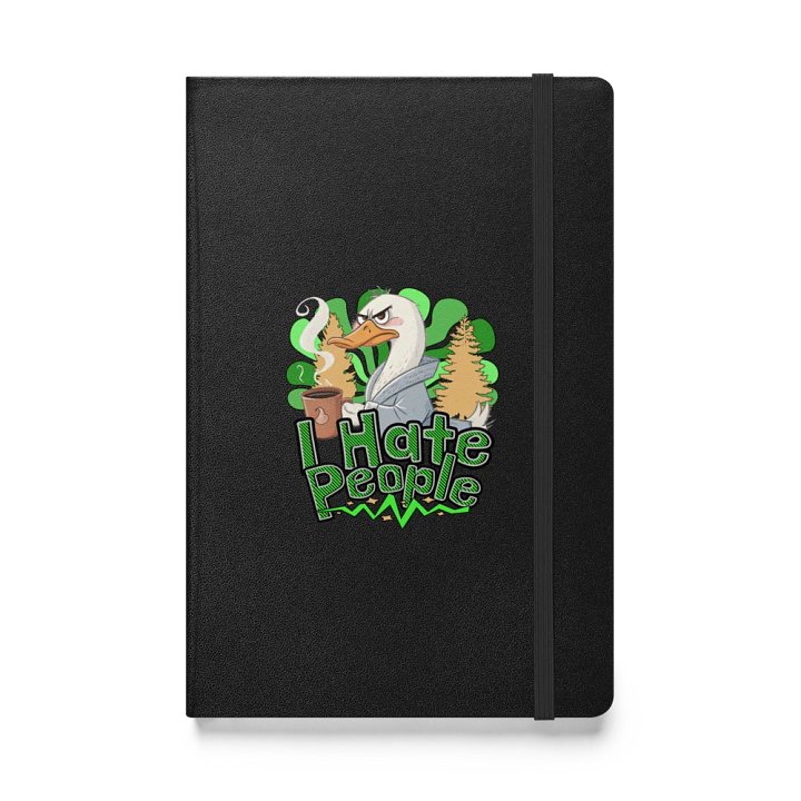 I Hate People Goose Grumpy Hardcover Notebook product image (1)