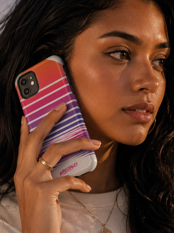 Wired Sunset Tough iPhone Case product image (1)