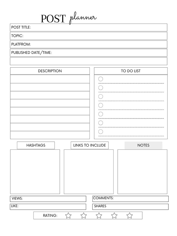 The Ultimate Social Media Tracker & Post Planning Journal Plan, Post, Repeat: A Social Media Strategy Organizer product image (1)