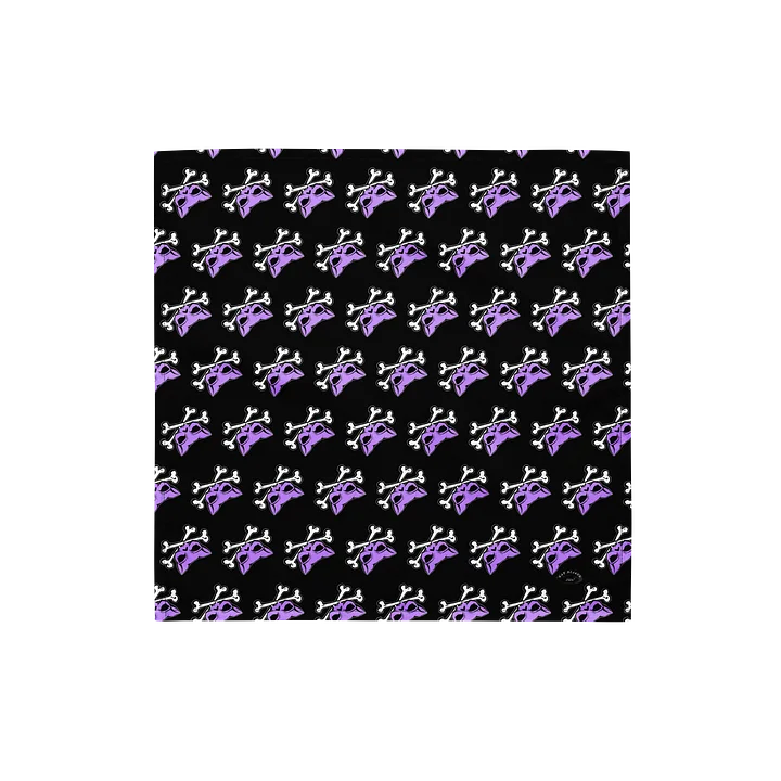 Blaque and Purple Kat Skull Bandana product image (1)