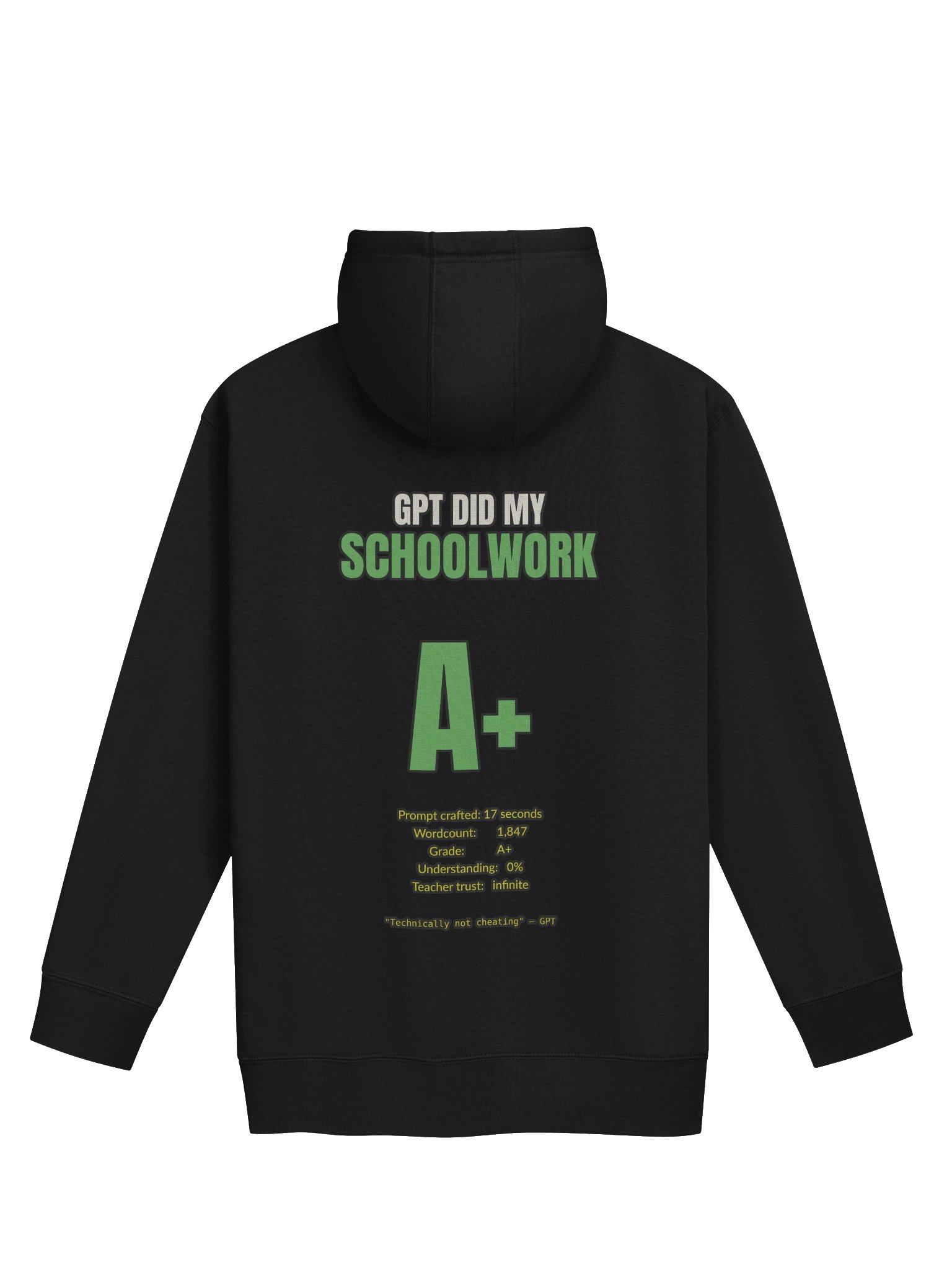 GPT Did My Schoolwork Premium Streetwear Hoodie product image (2)