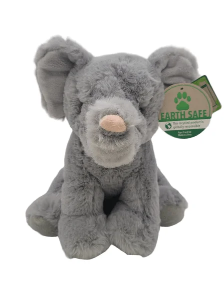 Cute 10" Earth Safe Elephant Plush - Soft Eco-Friendly Baby Stuffed Toy product image (4)