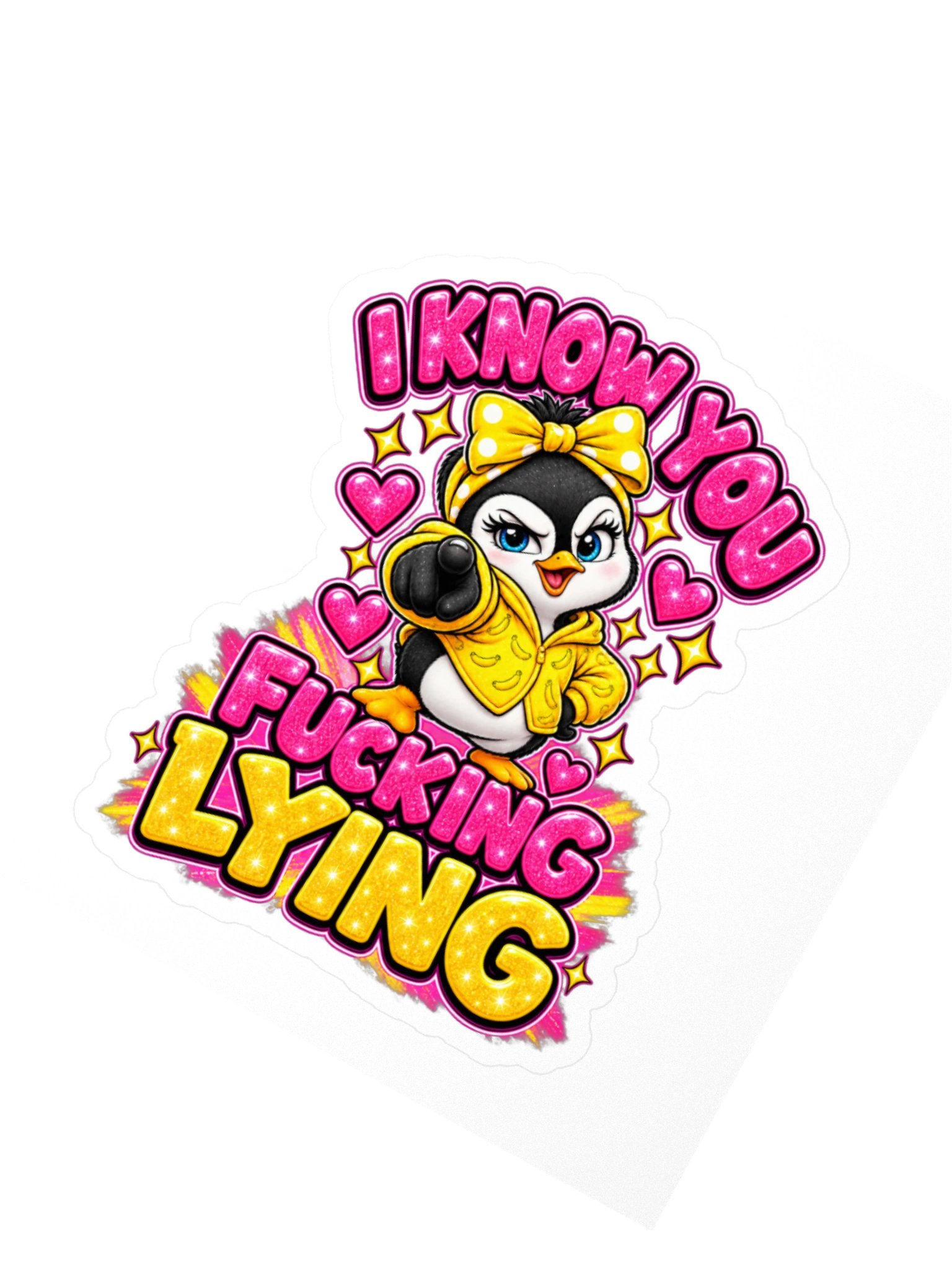 I Know You Fucking Lying Lulu Sticker product image (2)