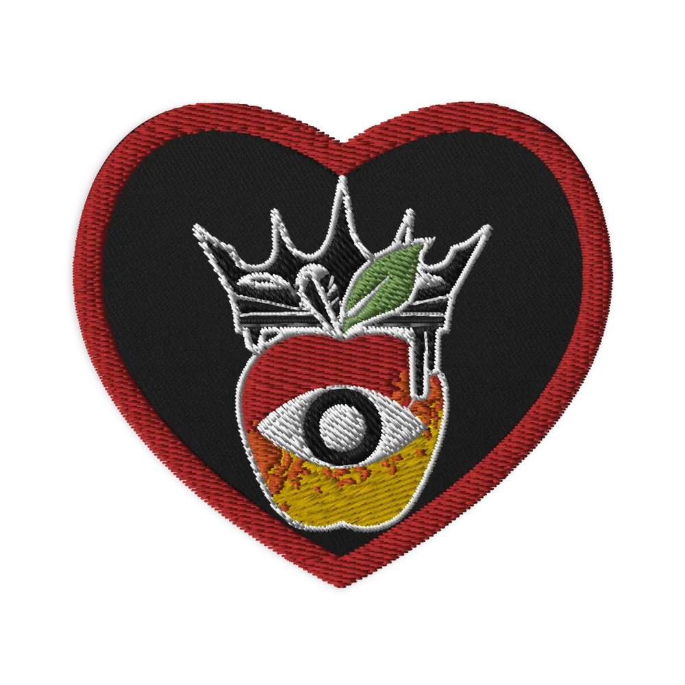 Crowned Apple (Color) ✦ Embroidered Patches product image (1)