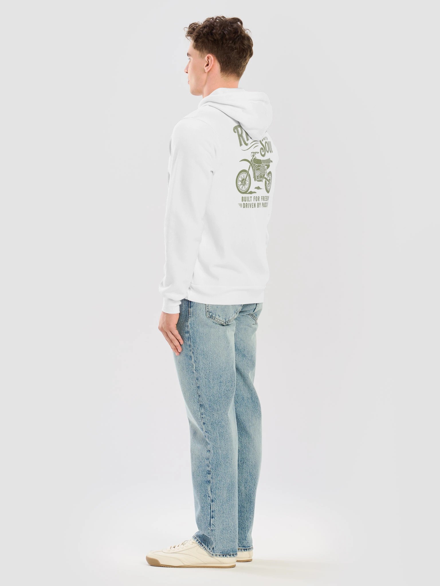 Ride With Soul - Vintage Motorcycle Freedom Hoodie product image (8)
