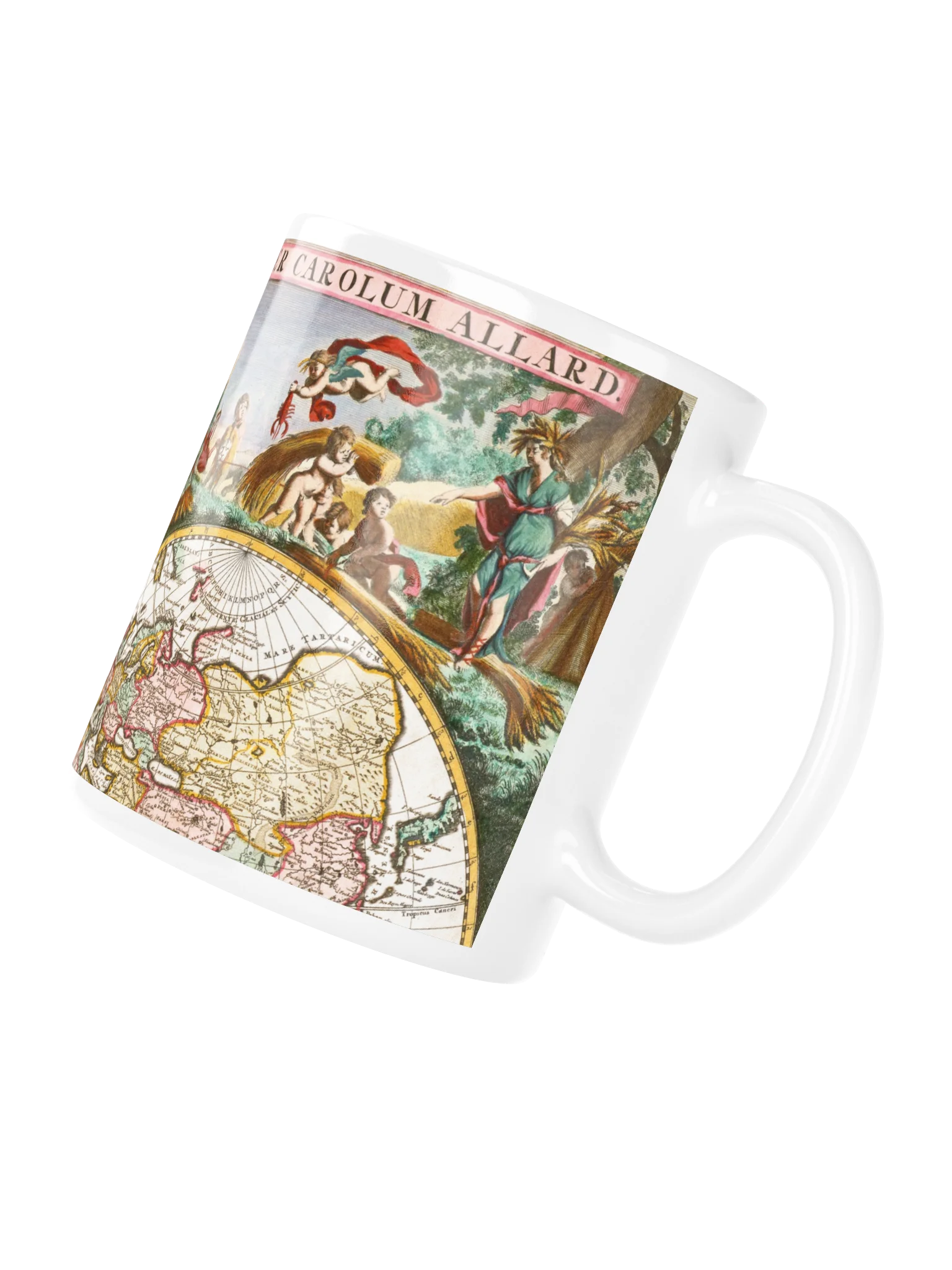 Ornate Antique World Map Mug product image (4)