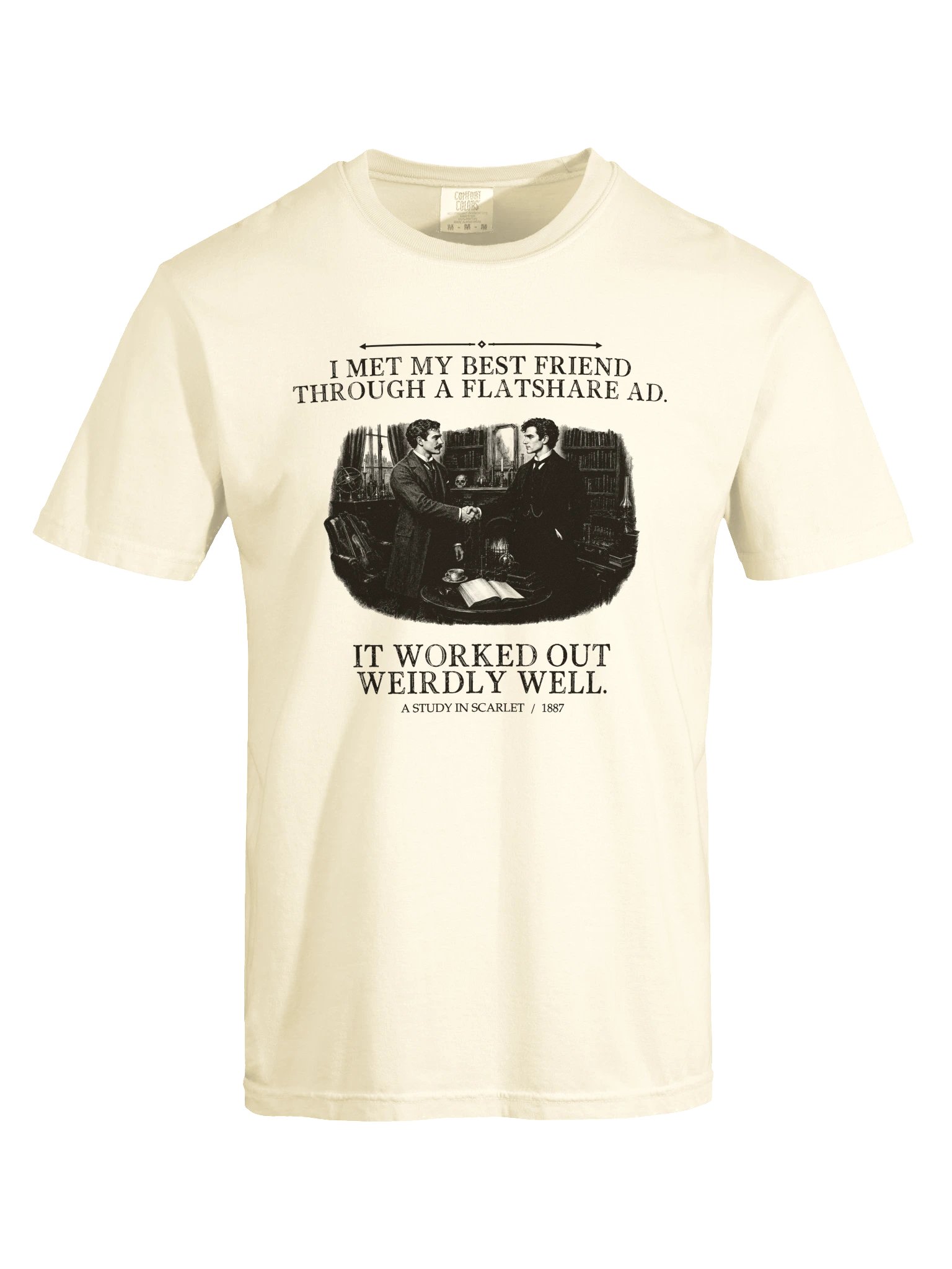 Met Best Friend Through Flatshare Ad Worked -- A Study in Scarlet Tee (Light) product image (17)