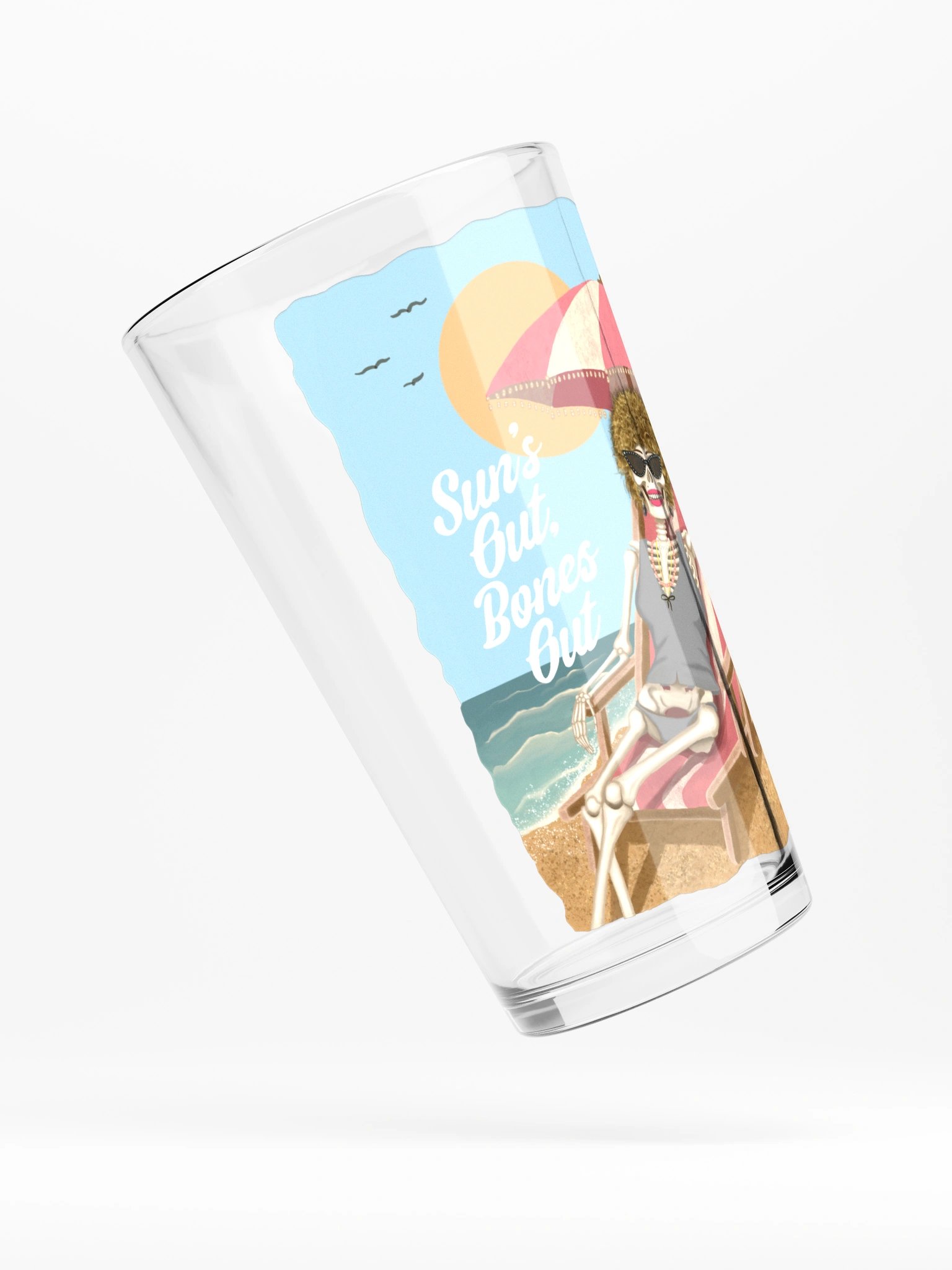 Sun's Out Bones Out Pint Glass product image (4)