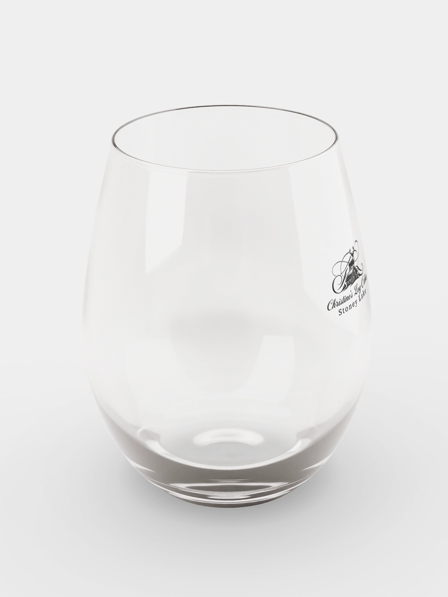 Rustic Charm Stemless Wine Glass | Christine's Log Cabin on Stoney Lake product image (7)