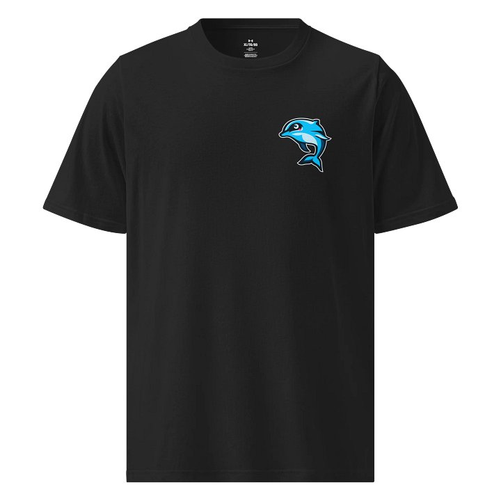Whimsical Blue Dolphin Athletic T-Shirt product image (1)