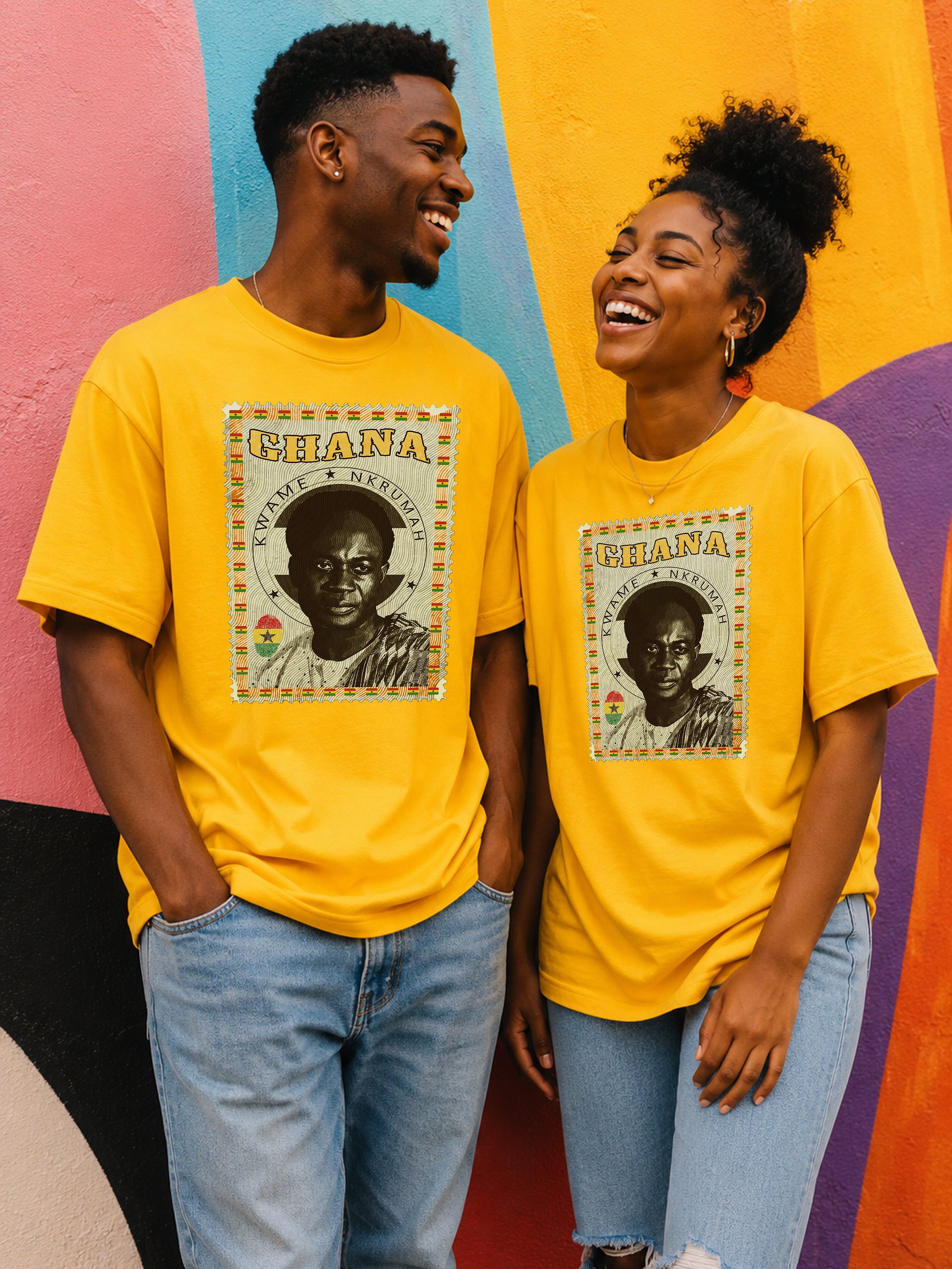 Kwame Nkrumah Vintage Postage Stamp T-Shirt | Ghana Independence Tee | Father of Pan-Africanism Streetwear product image (2)