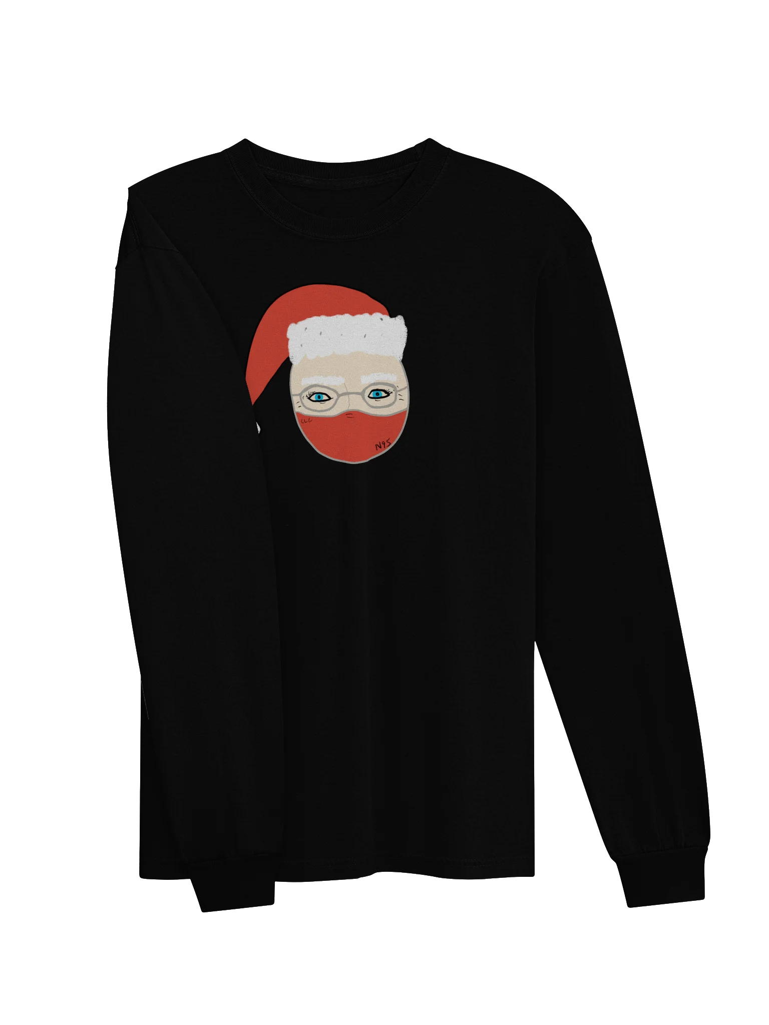 Santa Mask long sleeve tee product image (13)