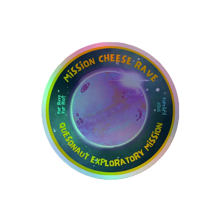 MISSION CHEESE RAVE SHINY STICKER product image (2)
