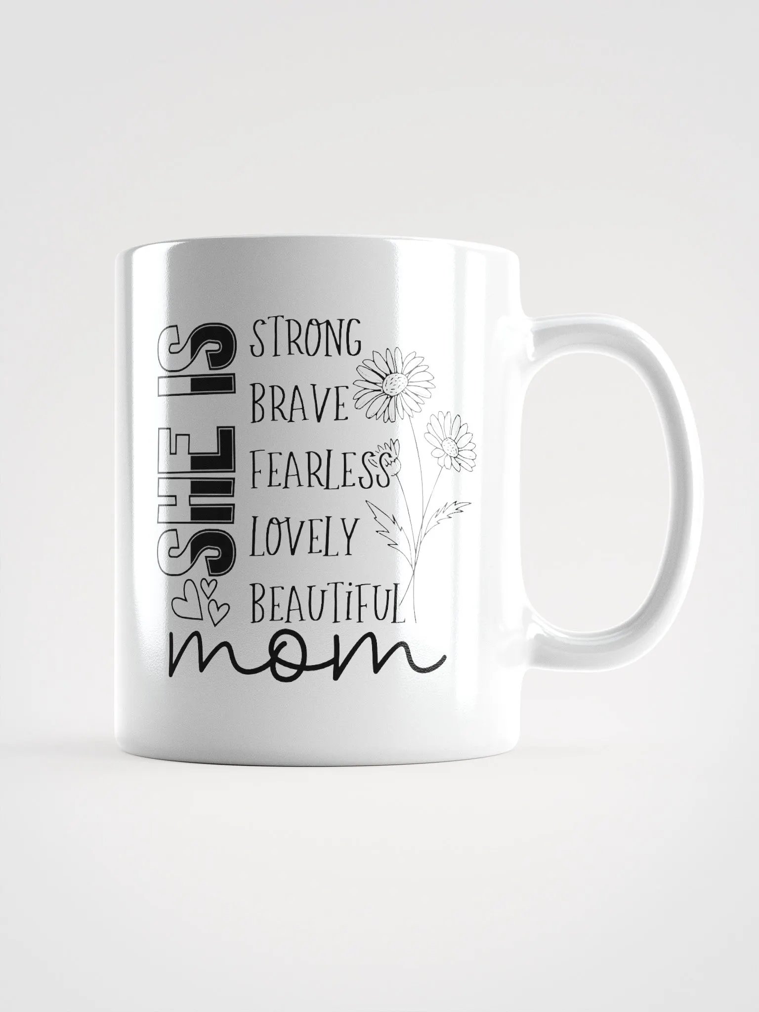 Vertical Vibes White Glossy Mug product image (3)