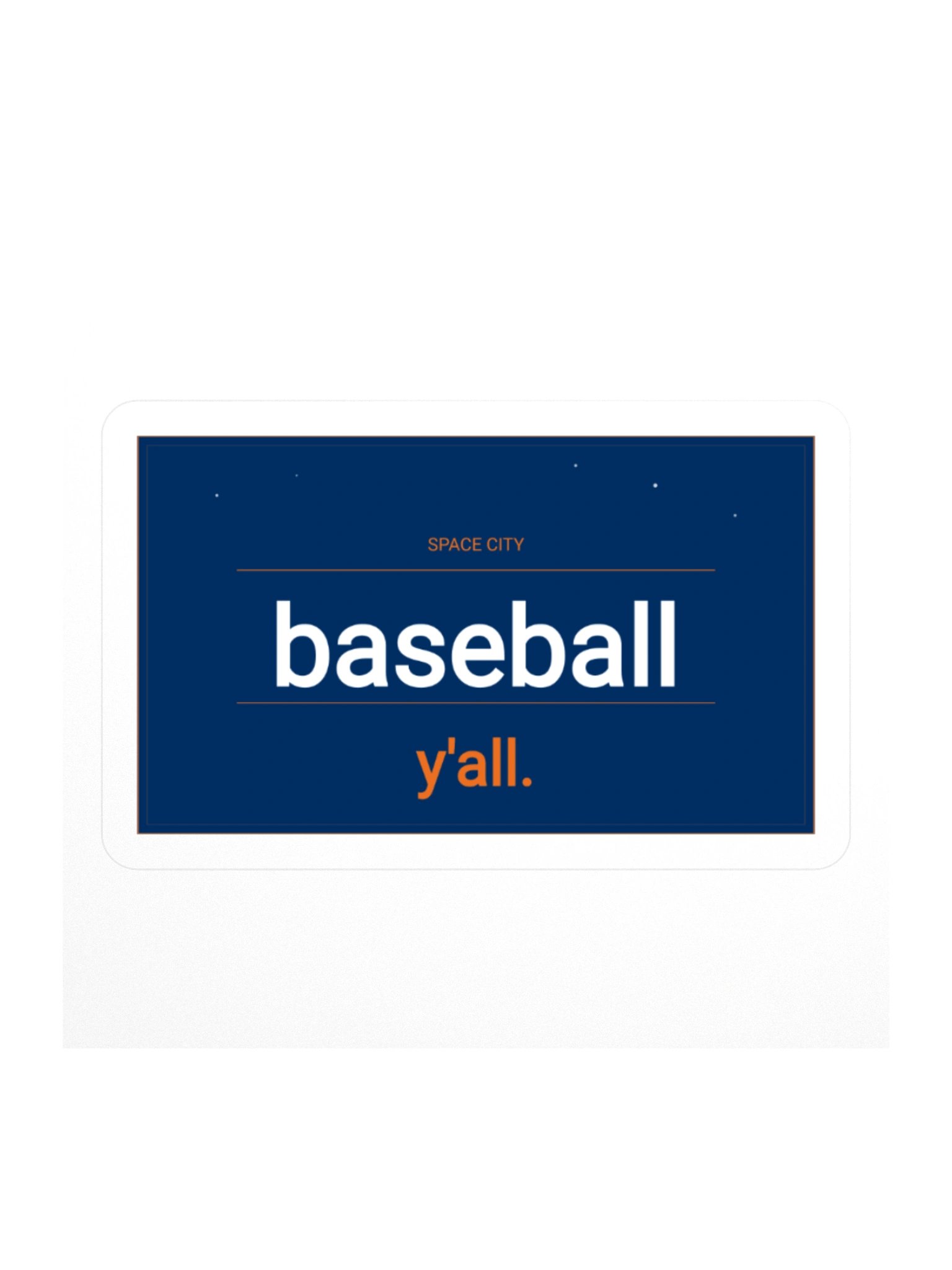 Baseball D Sticker product image (1)