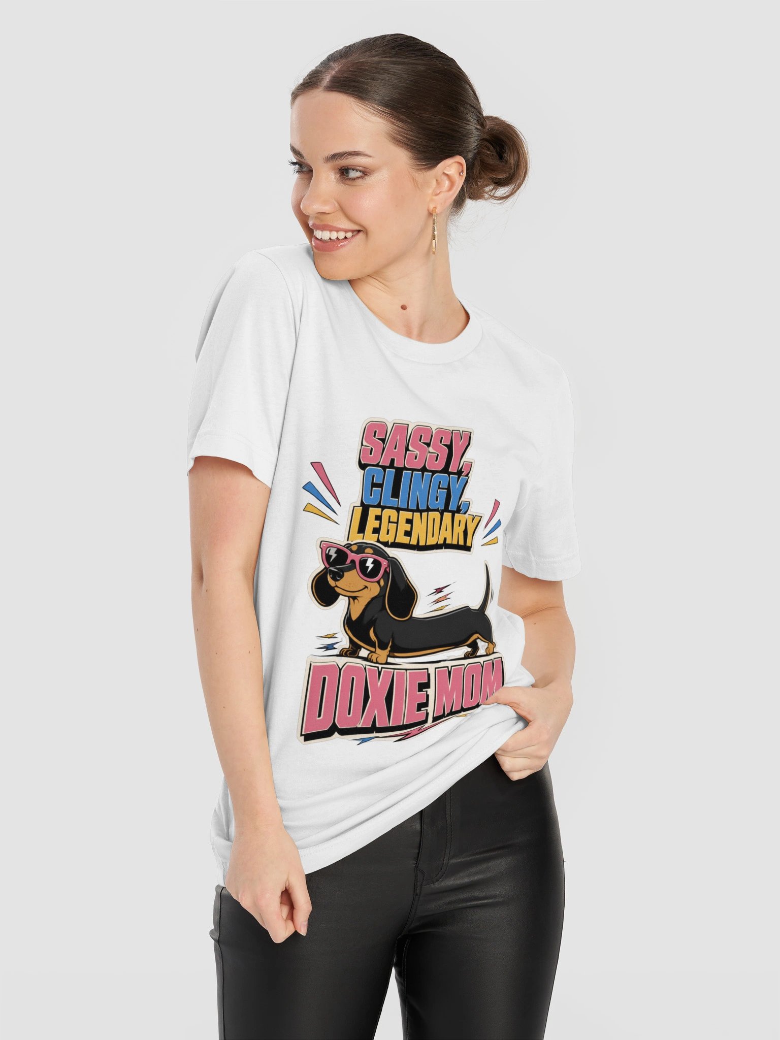 Funny Sassy Doxie Mom T-Shirt product image (73)