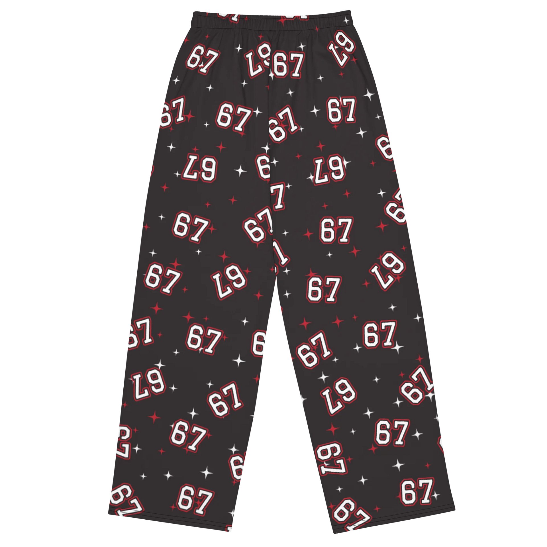Funny Christmas Six Seven Matching Unisex Straight Leg Pants - Santa 67 meme product image (2)