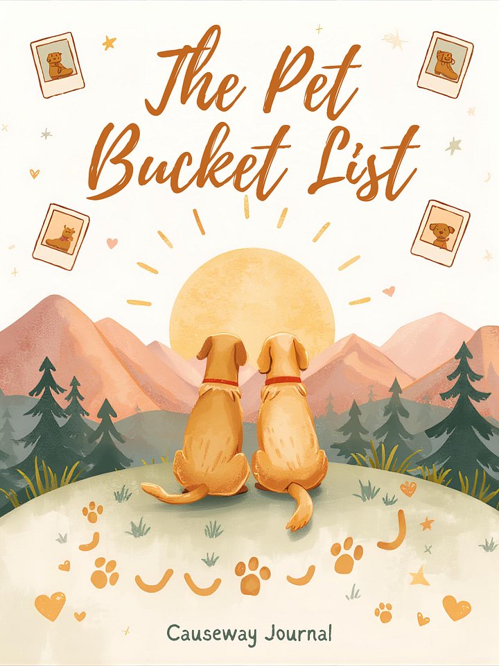 The Pet Bucket List: 50 Adventures to Experience With Your Pet — Printable Keepsake Journal product image (1)