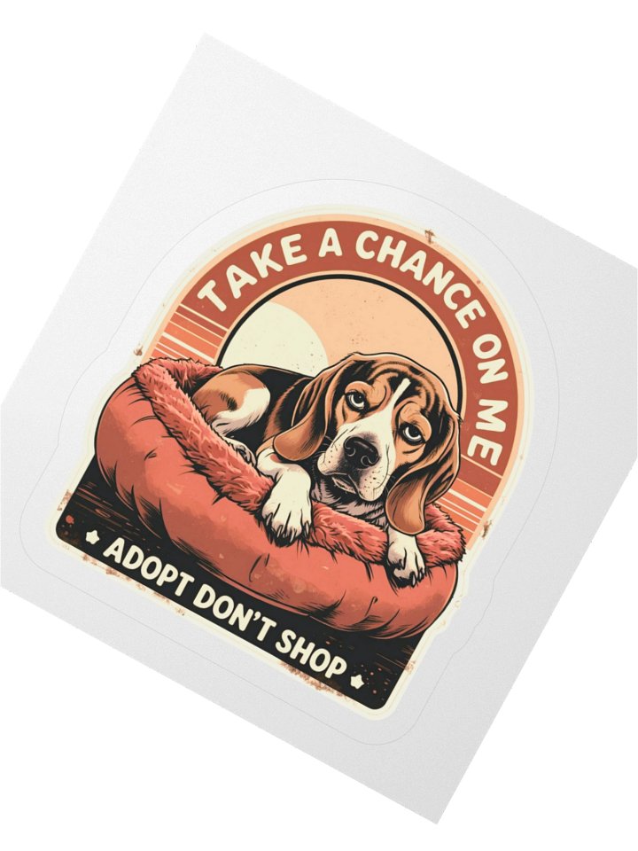 Adopt Don't Shop Dog Sticker product image (2)