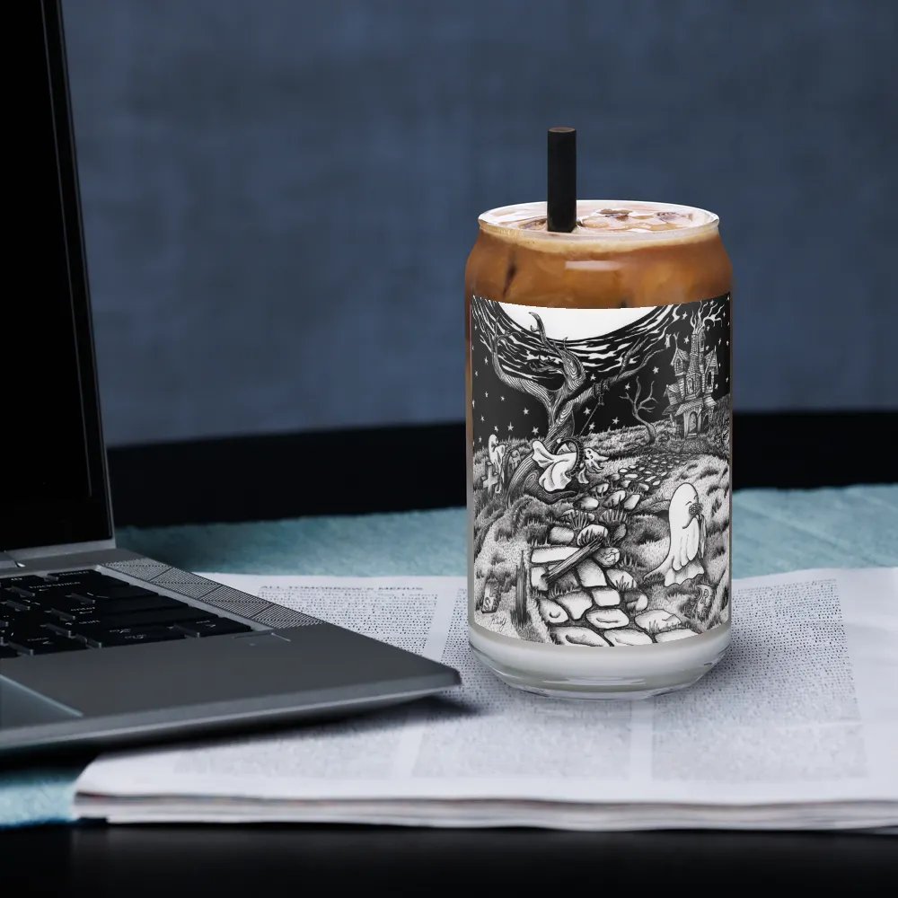 Haunted Estate can-shaped glass product image (5)