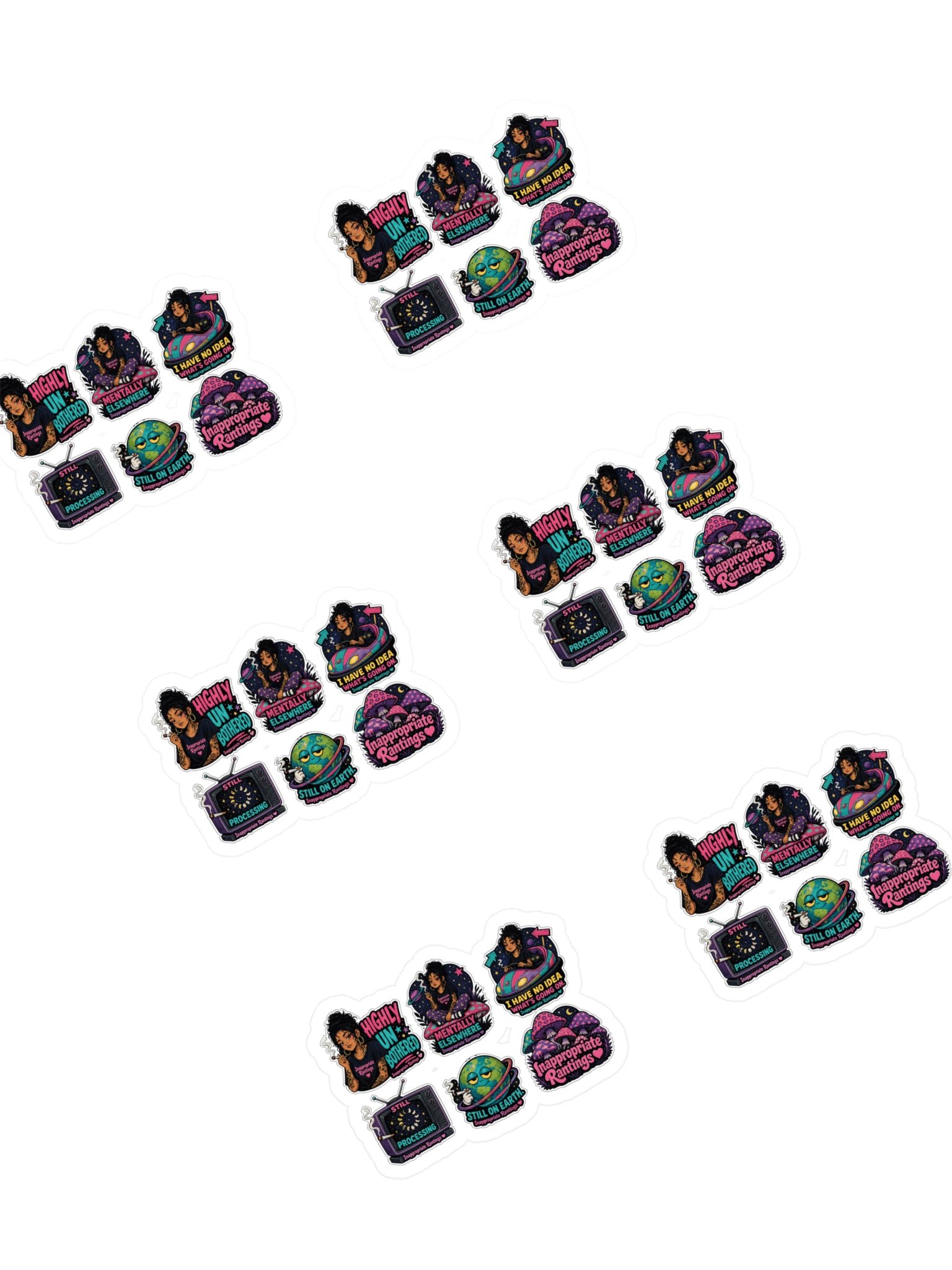 Inappropriate Rantings Sticker Sheet product image (1)