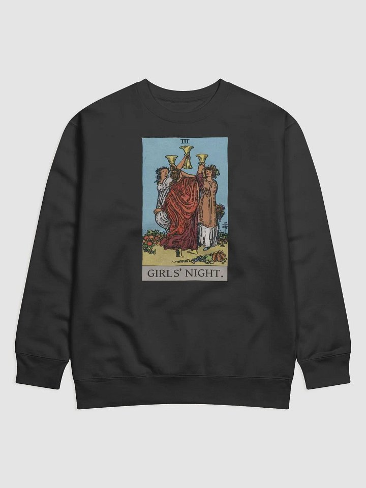 Girls' Night Tarot 3 of Cups - Unisex Sweatshirt product image (3)