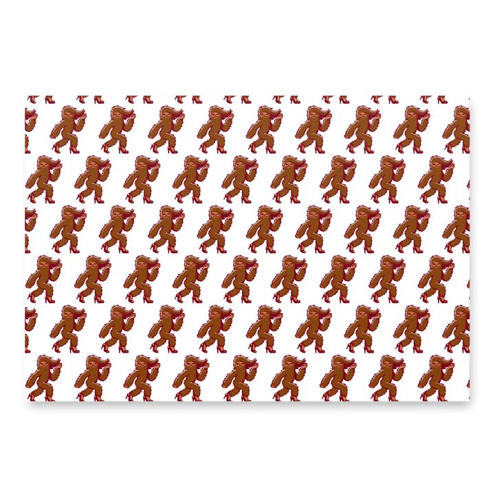 bigfoot wrapping paper product image (1)