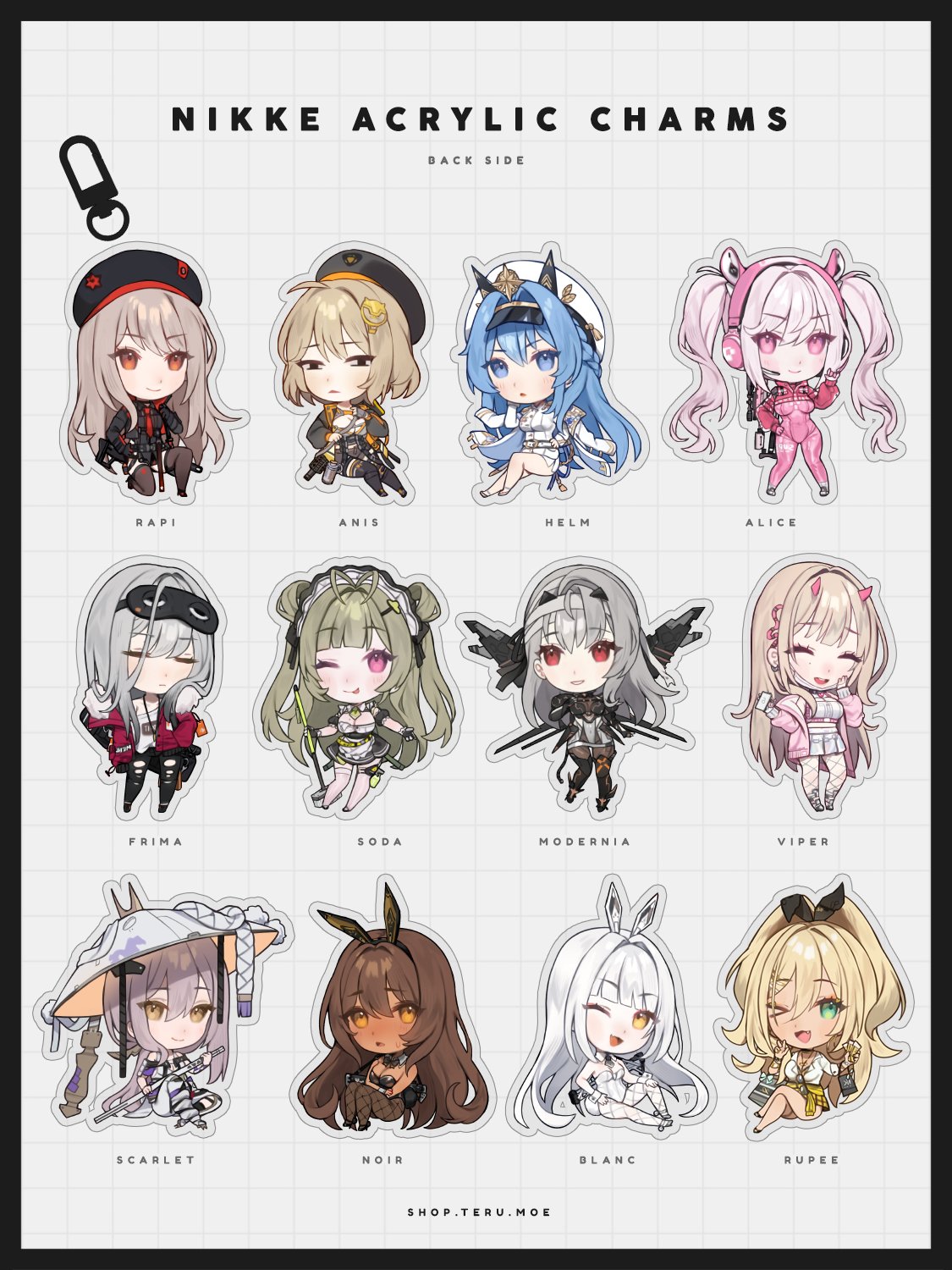 NIKKE Acrylic Charms product image (3)