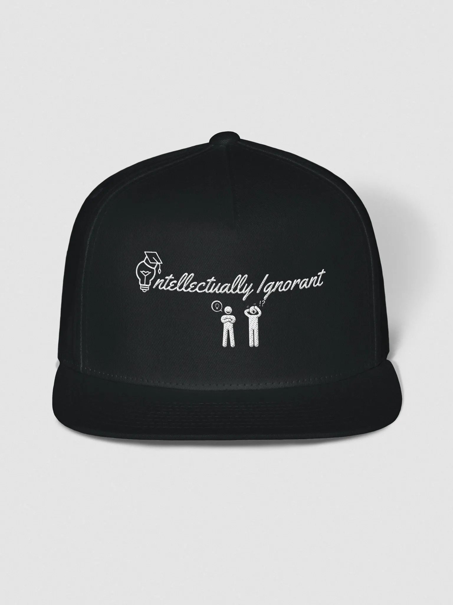 INTELLECTUALLY IGNORANT ( WHITE LOGO) SNAPBACK HAT product image (1)