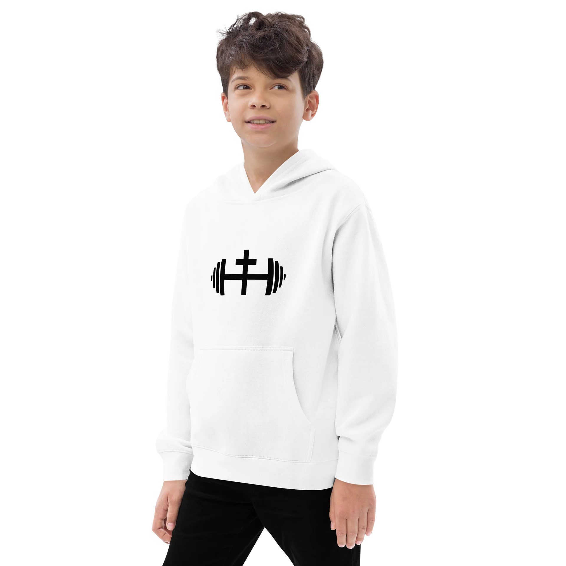 His House Kids Pullover Hoodie - Grey/White by His House