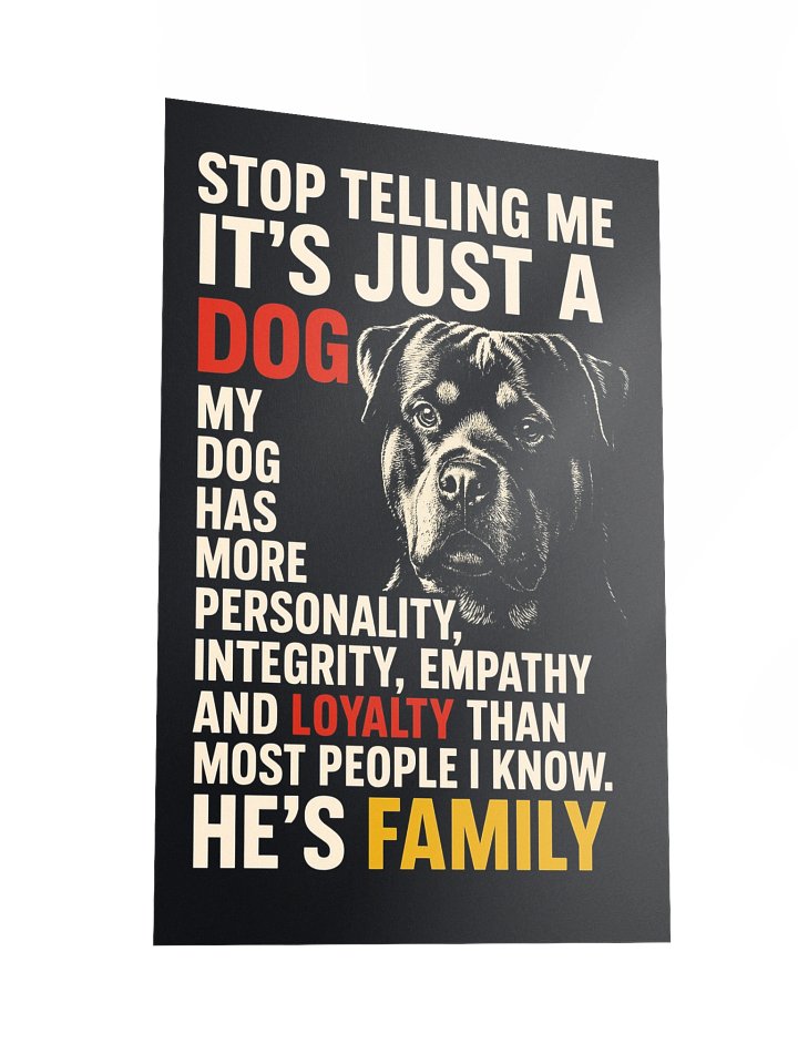 Family Rottweiler Poster product image (5)