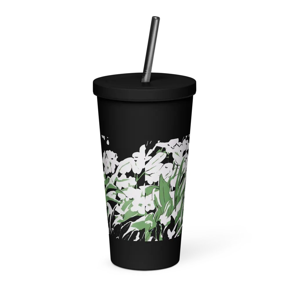Garden Insulated Tumbler with Straw product image (2)