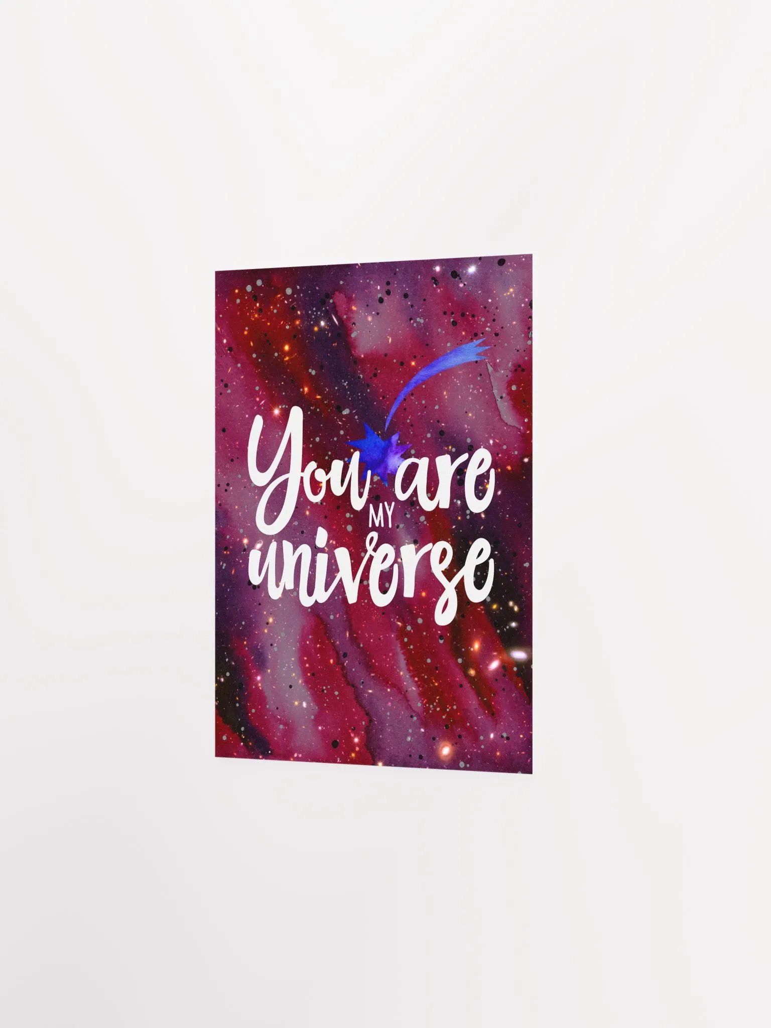 You are my Universe [neon/synthwave/vaporwave/watercolor] — aesthetic watercolor poster, neon space poster, retrowave poster, motivation quotes product image (7)