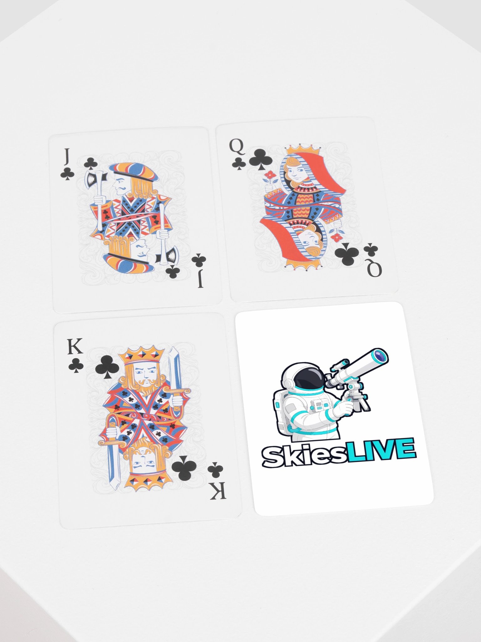 SkiesLIVE Astronaut Poker Deck product image (3)