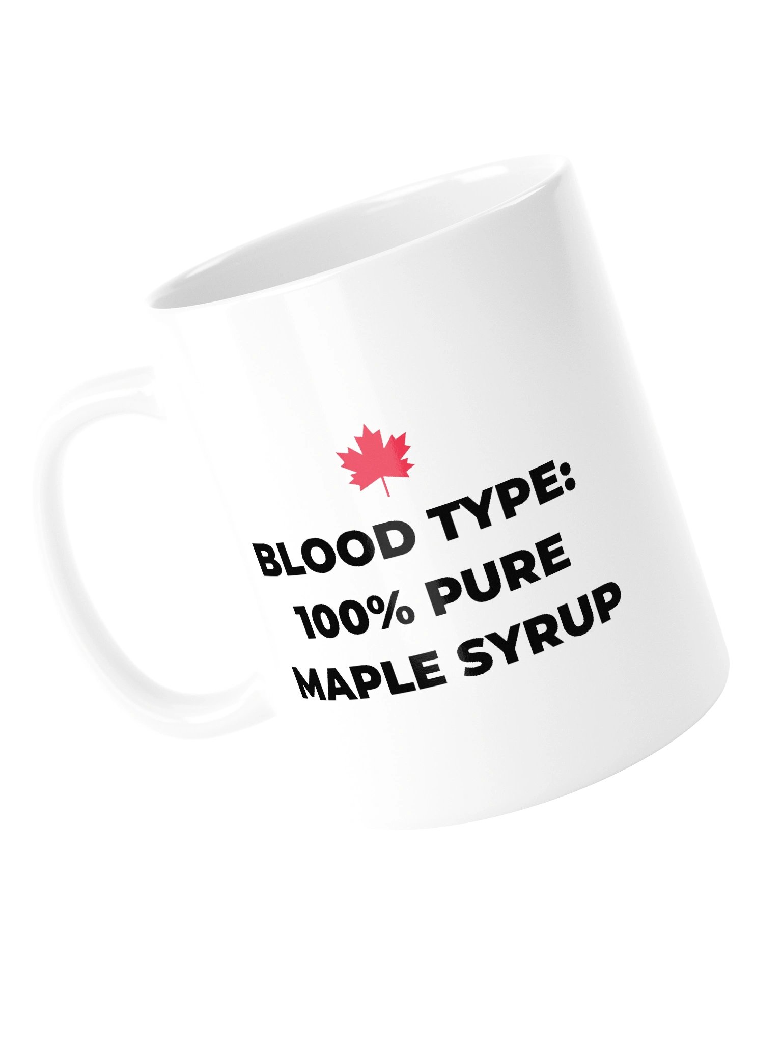 100% Pure Maple Syrup Mug | Bold Typography Canadian Coffee Cup product image (15)