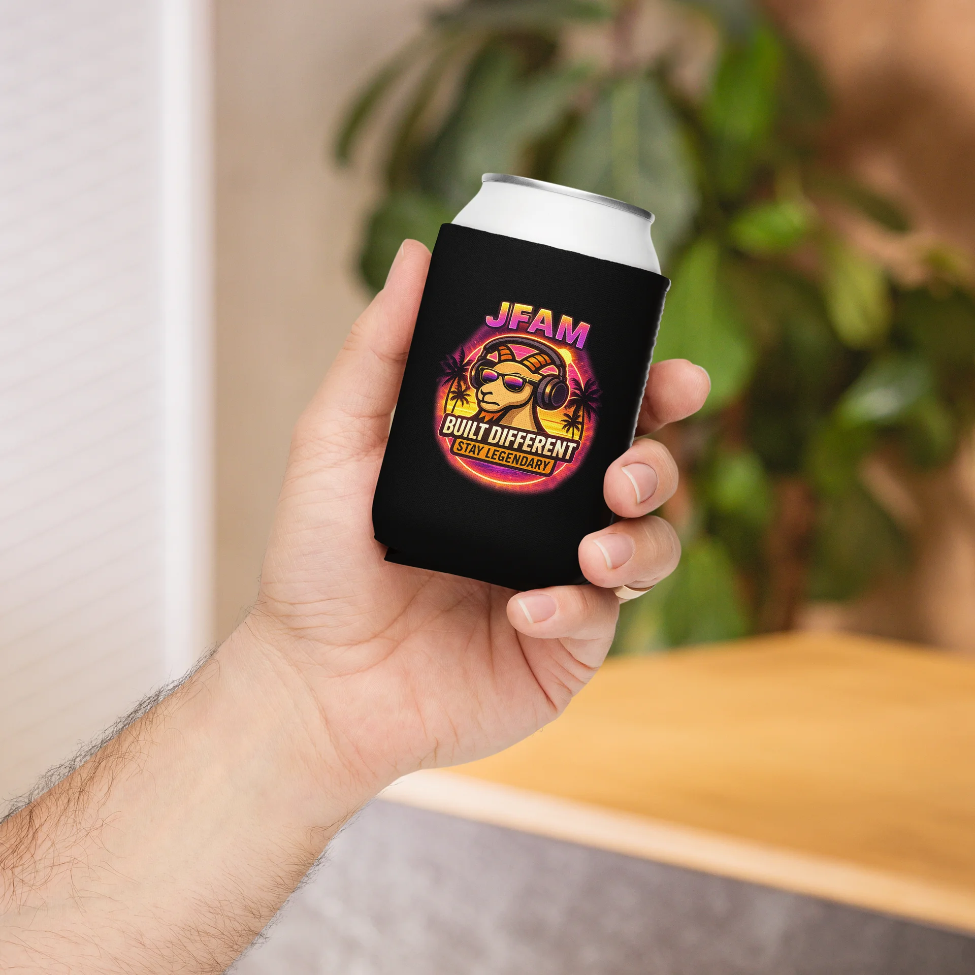 Legendary Beach Goat Coozie Can Cooler product image (5)