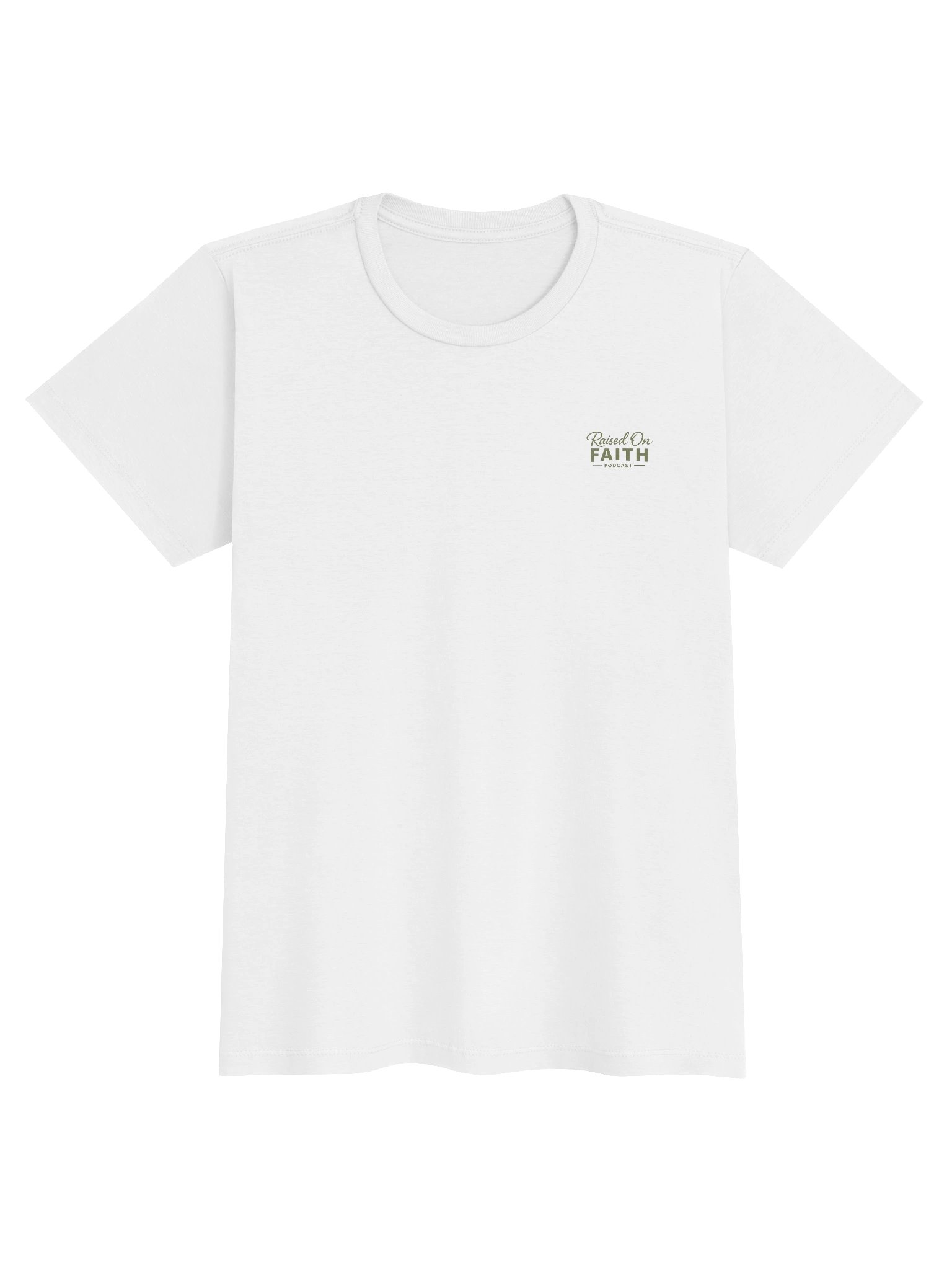 Raised on Faith Women's Tee - White/Green product image (1)
